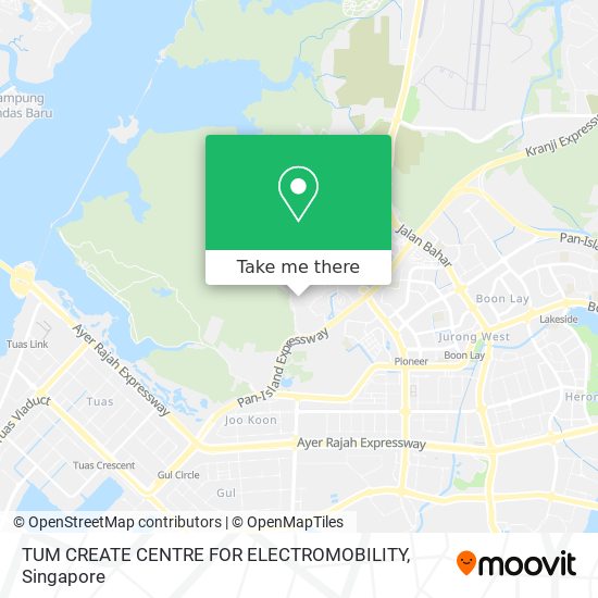 TUM CREATE CENTRE FOR ELECTROMOBILITY map