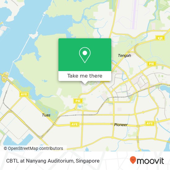 CBTL at Nanyang Auditorium map