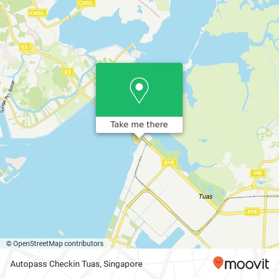 Autopass Checkin Tuas map