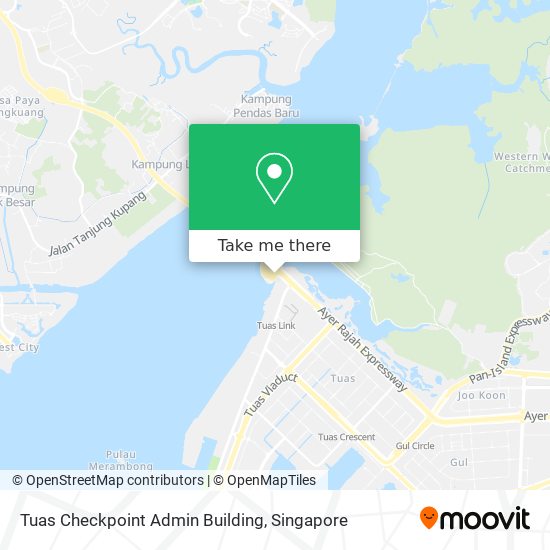 Tuas Checkpoint Admin Building map
