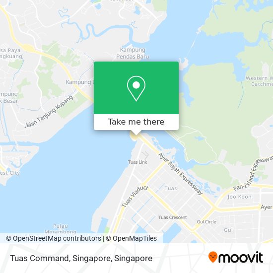 Tuas Command, Singapore map