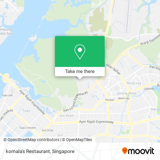 komala's Restaurant map