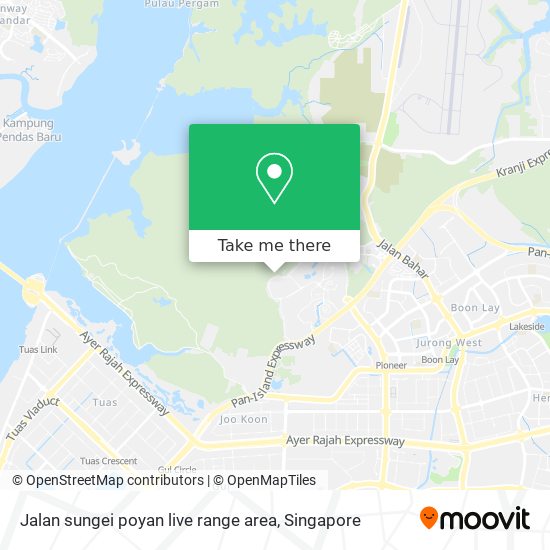 Jalan sungei poyan live range area map