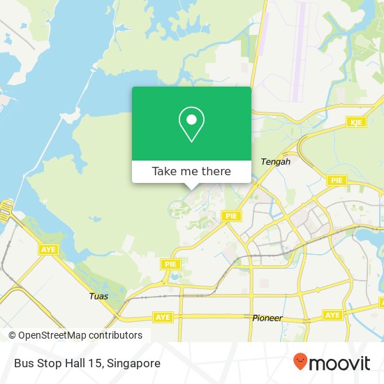 Bus Stop Hall 15 map
