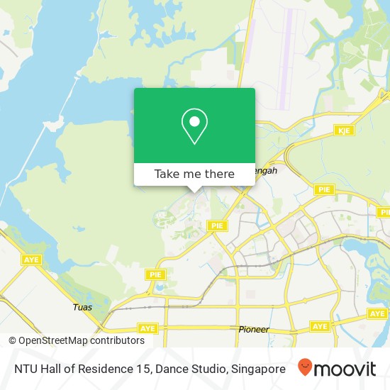 NTU Hall of Residence 15, Dance Studio map