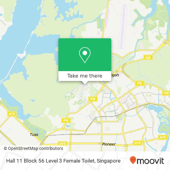 Hall 11 Block 56 Level 3 Female Toilet地图