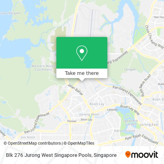 Blk 276 Jurong West Singapore Pools map