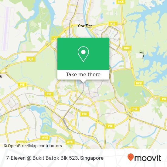 7-Eleven @ Bukit Batok Blk 523 map