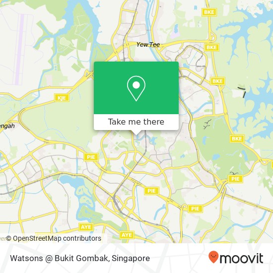 Watsons @ Bukit Gombak map