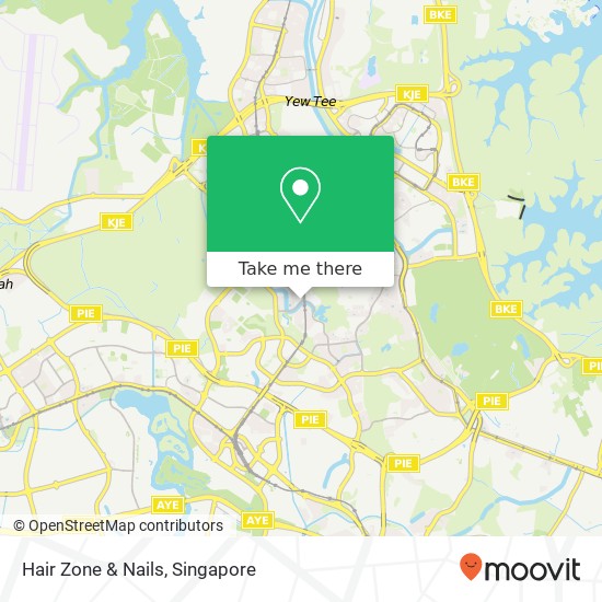 Hair Zone & Nails map