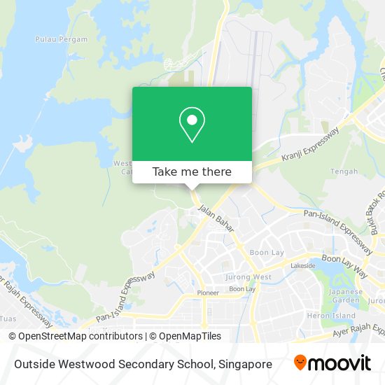 Outside Westwood Secondary School map