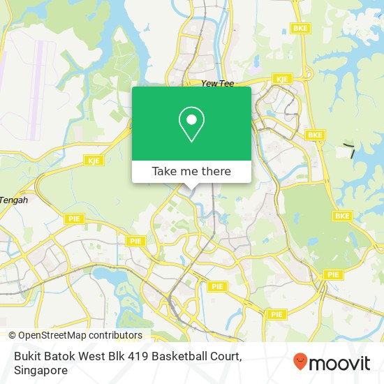 Bukit Batok West Blk 419 Basketball Court地图