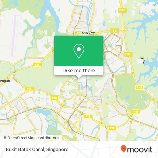 Bukit Batok Canal map