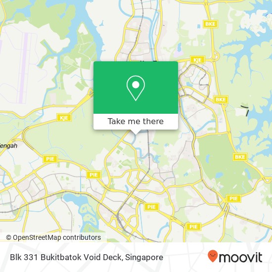 Blk 331 Bukitbatok Void Deck地图