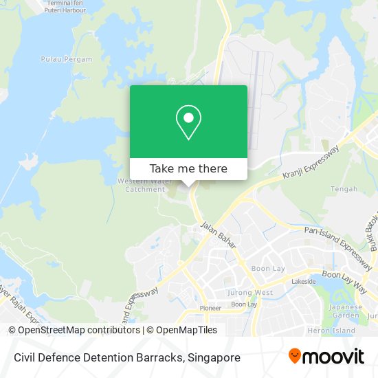 Civil Defence Detention Barracks map