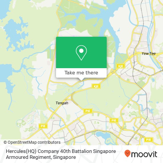 Hercules(HQ) Company 40th Battalion Singapore Armoured Regiment map