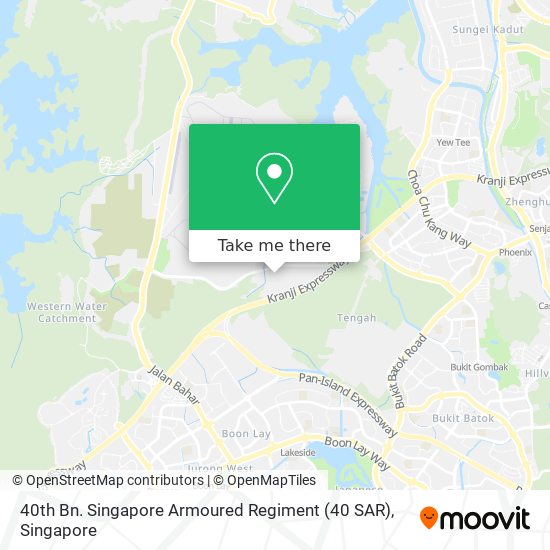 40th Bn. Singapore Armoured Regiment (40 SAR) map
