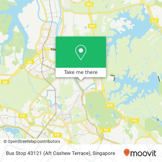 Bus Stop 43121 (Aft Cashew Terrace)地图