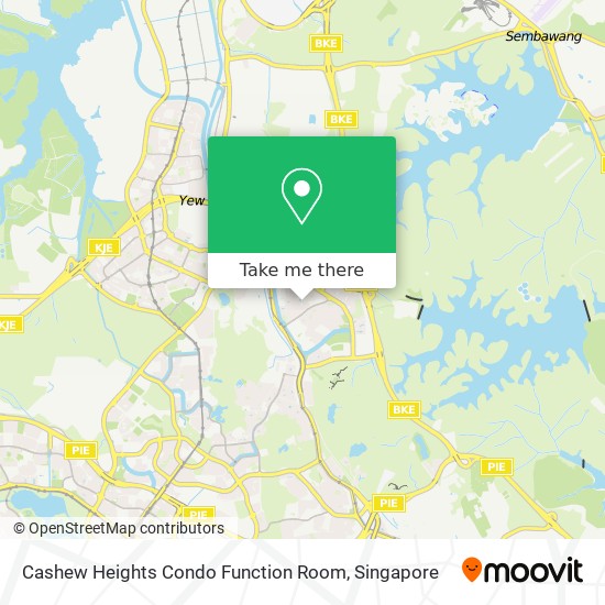 Cashew Heights Condo Function Room map