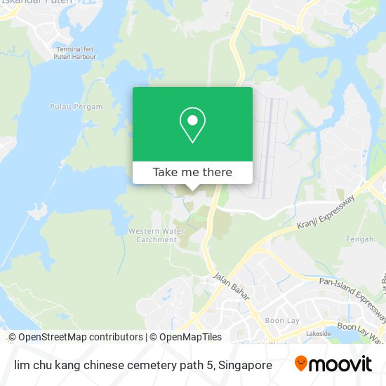 lim chu kang chinese cemetery path 5 map