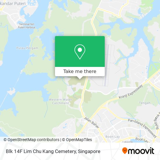 Blk 14F Lim Chu Kang Cemetery map
