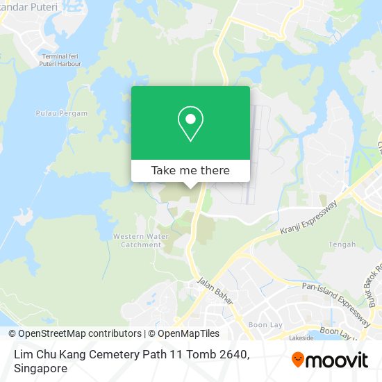 Lim Chu Kang Cemetery Path 11 Tomb 2640 map