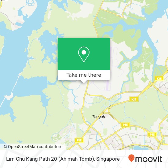 Lim Chu Kang Path 20 (Ah mah Tomb) map