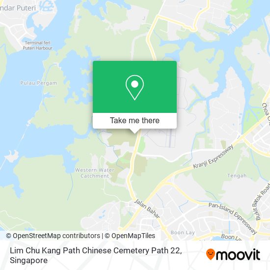 Lim Chu Kang Path Chinese Cemetery Path 22 map