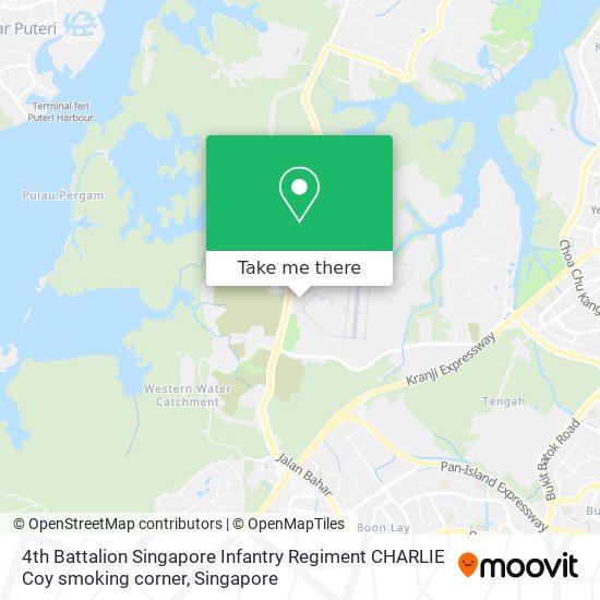 4th Battalion Singapore Infantry Regiment CHARLIE Coy smoking corner map
