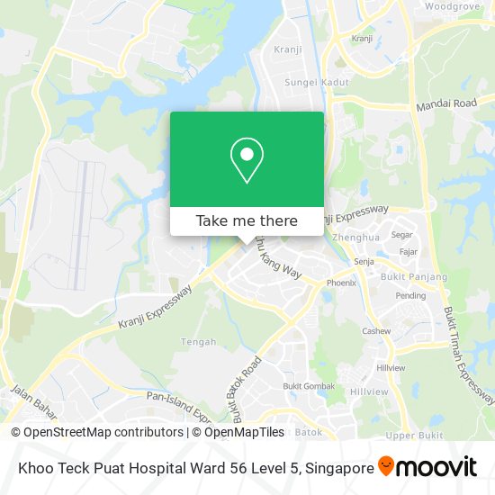 Khoo Teck Puat Hospital Ward 56 Level 5地图