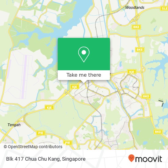 Blk 417 Chua Chu Kang map