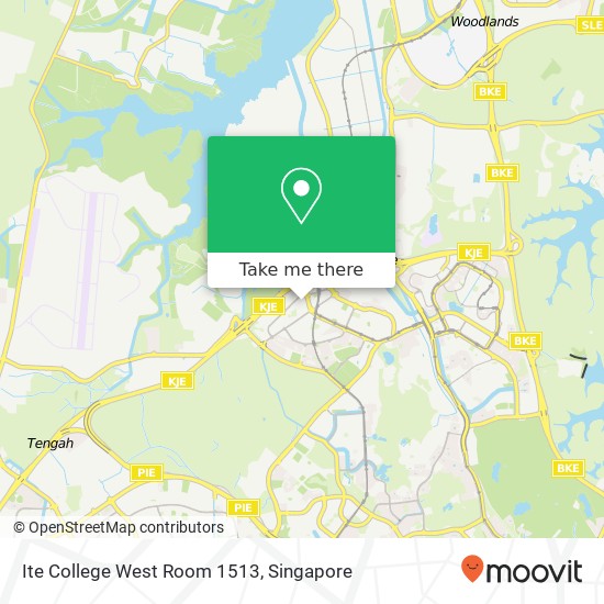 Ite College West Room 1513 map
