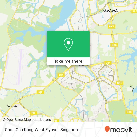 Choa Chu Kang West Flyover map