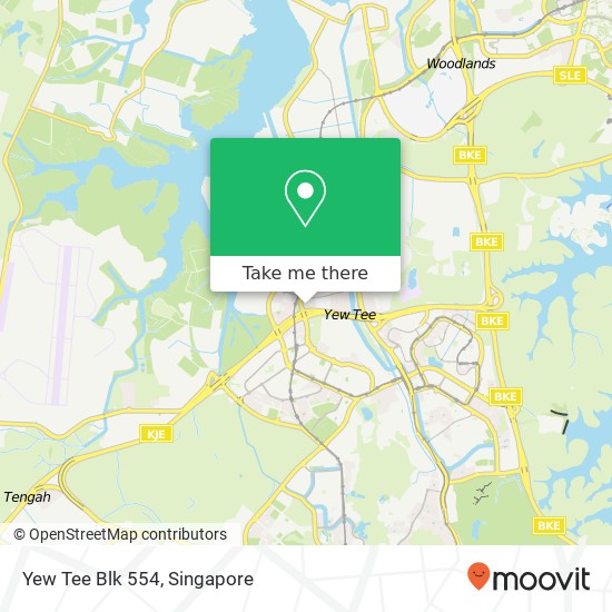 Yew Tee Blk 554 map