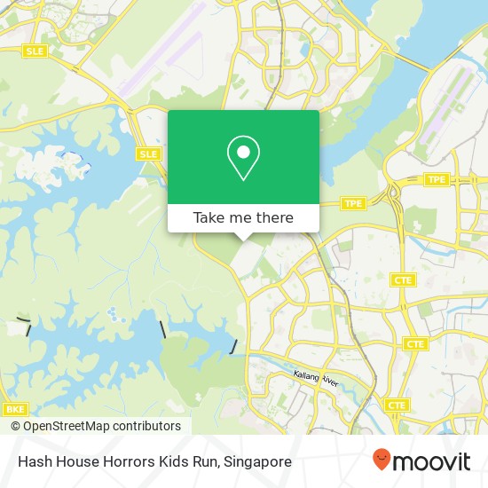 Hash House Horrors Kids Run map