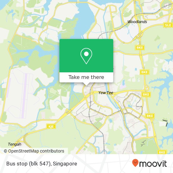 Bus stop (blk 547) map