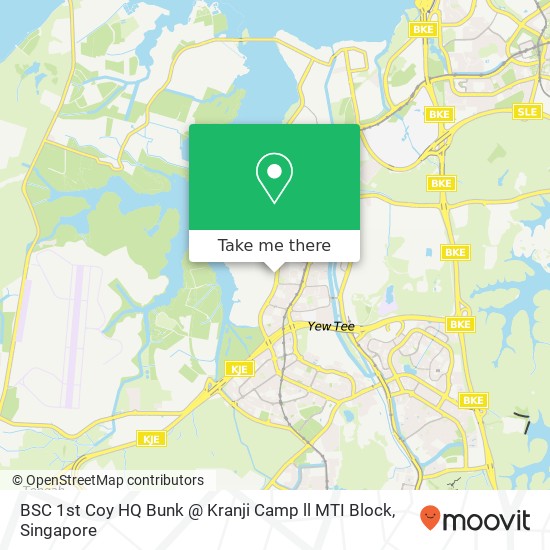 BSC 1st Coy HQ Bunk @ Kranji Camp ll MTI Block map