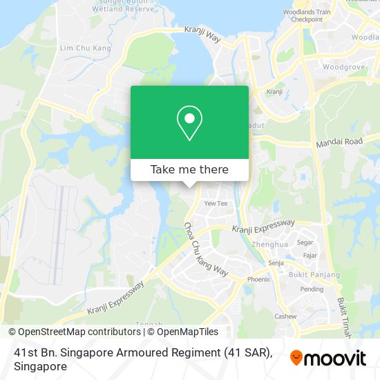 41st Bn. Singapore Armoured Regiment (41 SAR) map