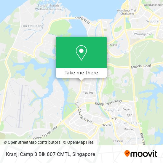 Kranji Camp 3 Blk 807 CMTL map