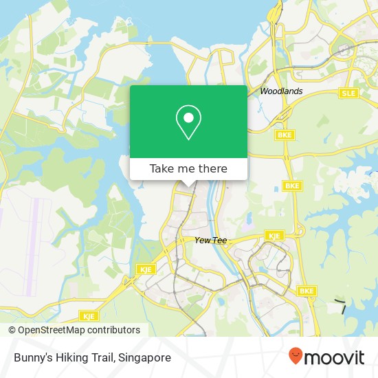 Bunny's Hiking Trail map