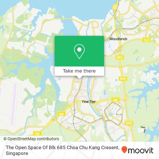 The Open Space Of Blk 685 Choa Chu Kang Cresent map