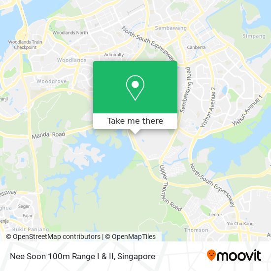 Nee Soon 100m Range I & II map