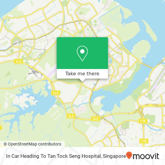 In Car Heading To Tan Tock Seng Hospital map