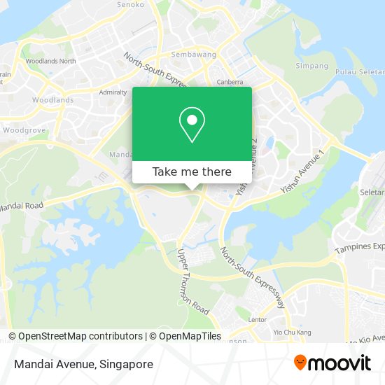 Mandai Avenue地图