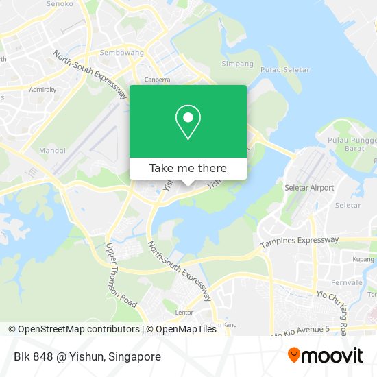 Blk 848 @ Yishun map