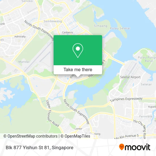 Blk 877 Yishun St 81 map