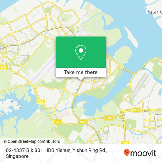 02-4337 Blk 801 HDB Yishun, Yishun Ring Rd.地图