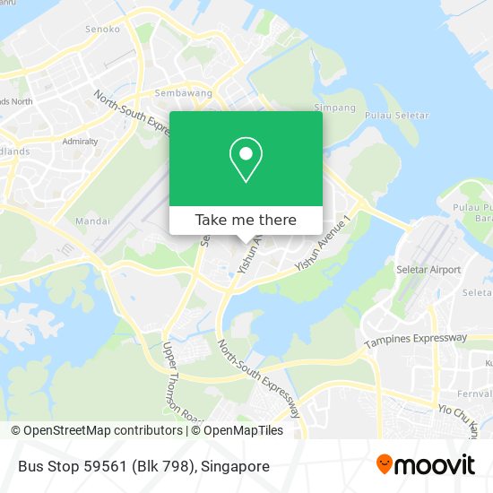 Bus Stop 59561 (Blk 798) map