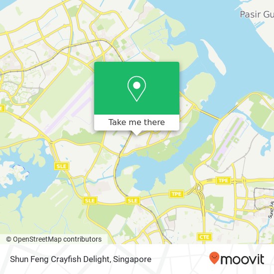 Shun Feng Crayfish Delight map