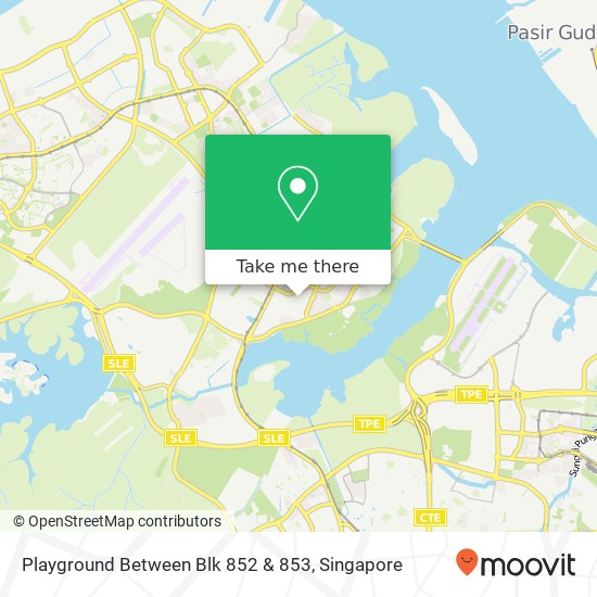 Playground Between Blk 852 & 853 map